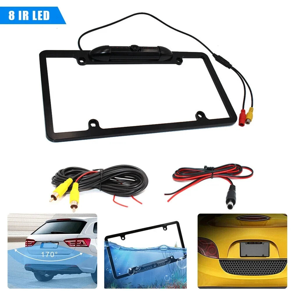 Camera Backup Vision Car Night - License View Plate Frame Rear