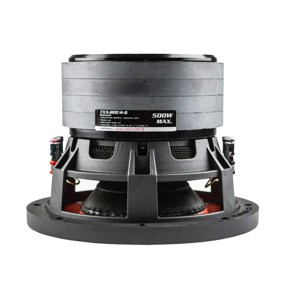 TXXBDC46 Watt Stack Subwoofer 500 Car AudioPipe Quad Inch Audio System 6.5