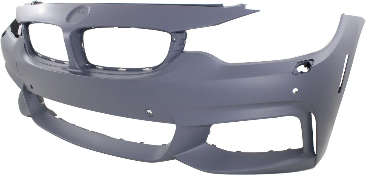 with M HLW PDC Sport BMW 4-SERIES Primed BUMPER with Conv/Coupe/HB For Line Holes/Cam COVER Front Sensor 2014-2018 Compatible