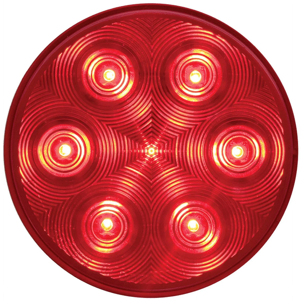 Optronics With Light Round Diode 4" Tail 7 STL13RMB WeatherTight Turn Stop Red 3 LED Pin