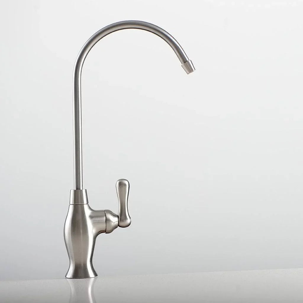 NSF Long-reach Non-Air - Nickel Brushed Faucet Gap Euro-style Disk Ceramic