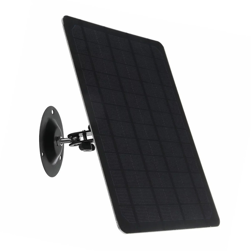 USB 10W Monocrystal Charging for Rotation, Panel Solar Shinysix Camera 6V Plate, Wall 360-degree Waterproof, Silicon USB Mounted