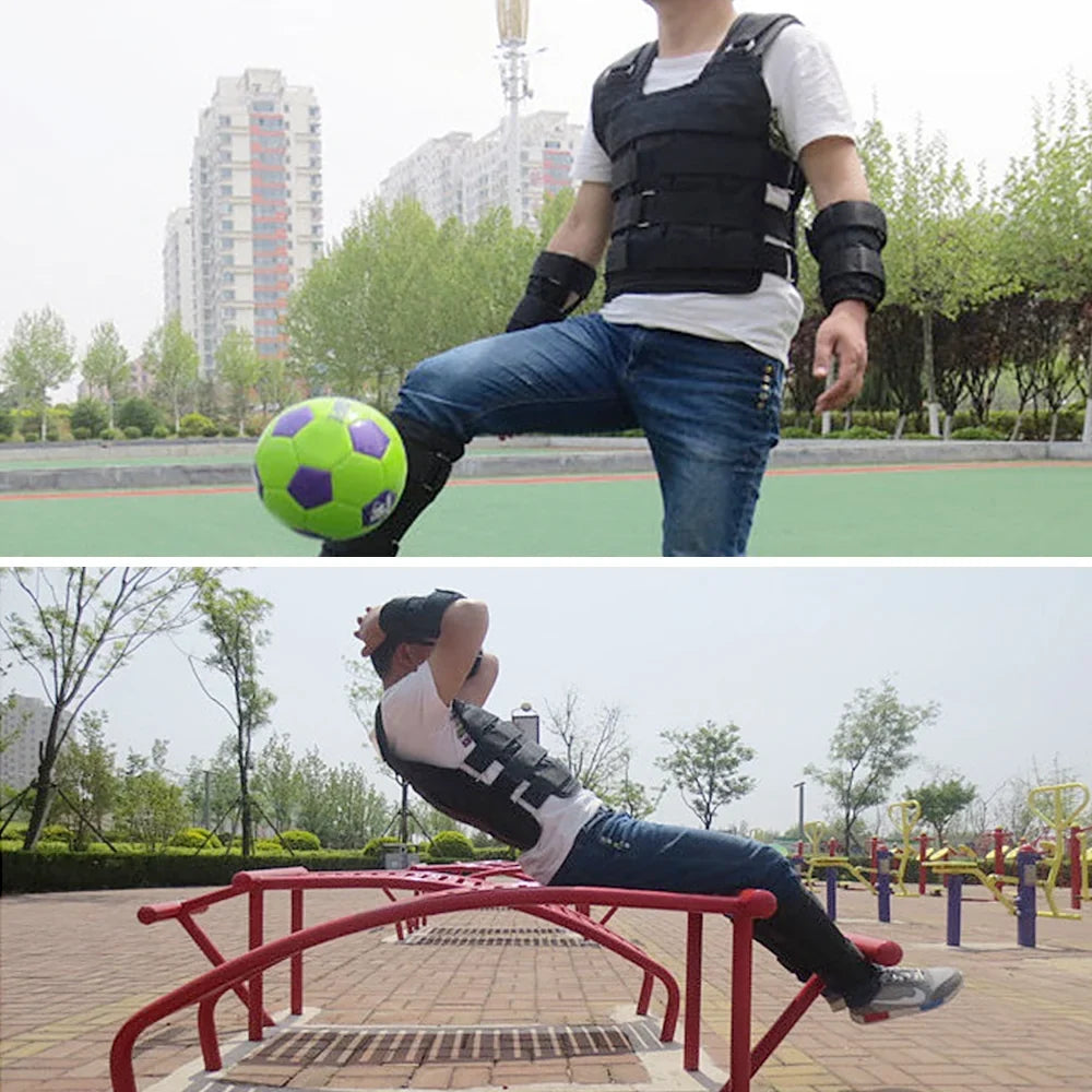 for Vest Adjustable Capacity Weighted 50kg Training Walmeck , Max Load Strength