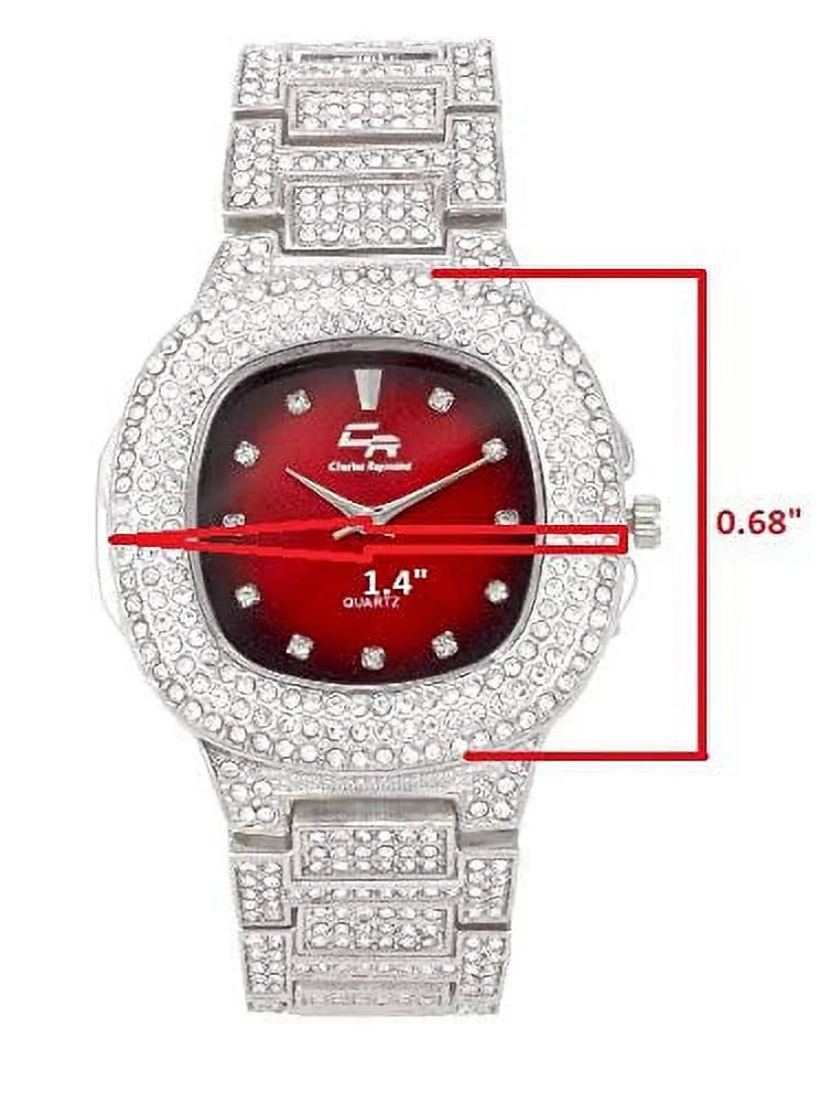 Red) Bling'ed Flaunt Watch The Blood and Hop for His&Hers King Floor Power Hip Perfect Set On Couples - Dance Off and (SLV Out Queen to ST10325/ST10364