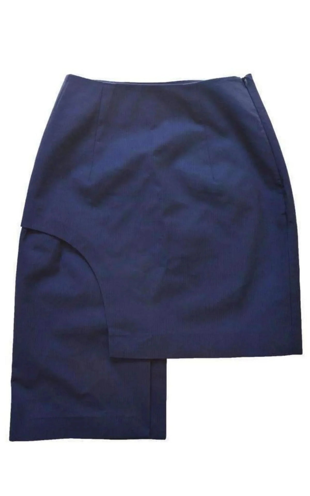 Striped Side Asymmetric Side Skirt