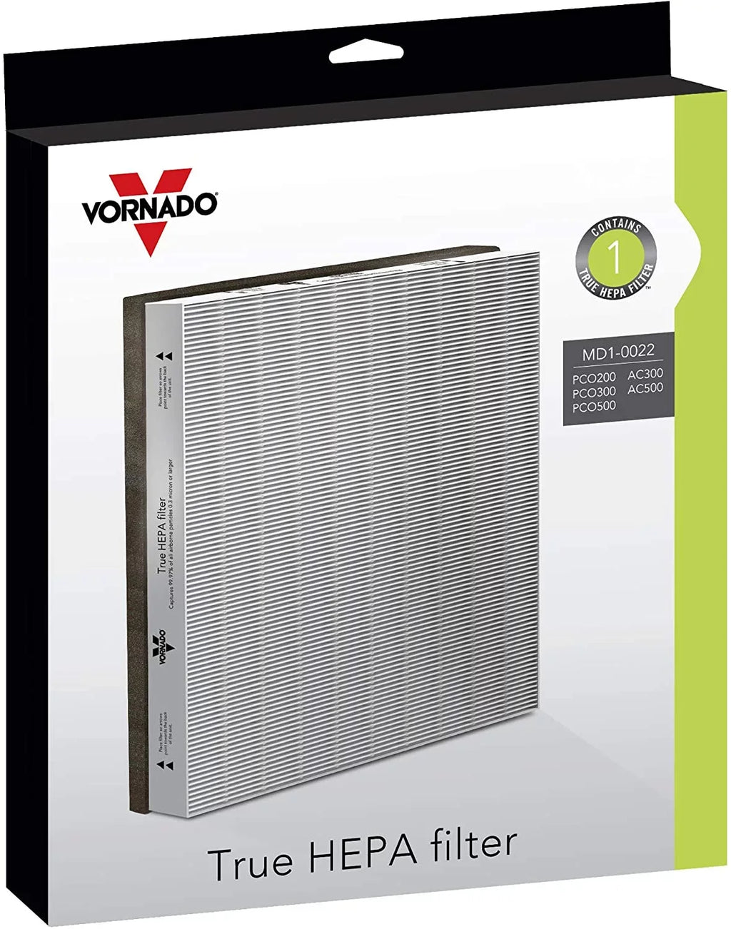 Purifier MD1-0022 Air Filter, Count of (Pack Gray 1 Vornado 1),