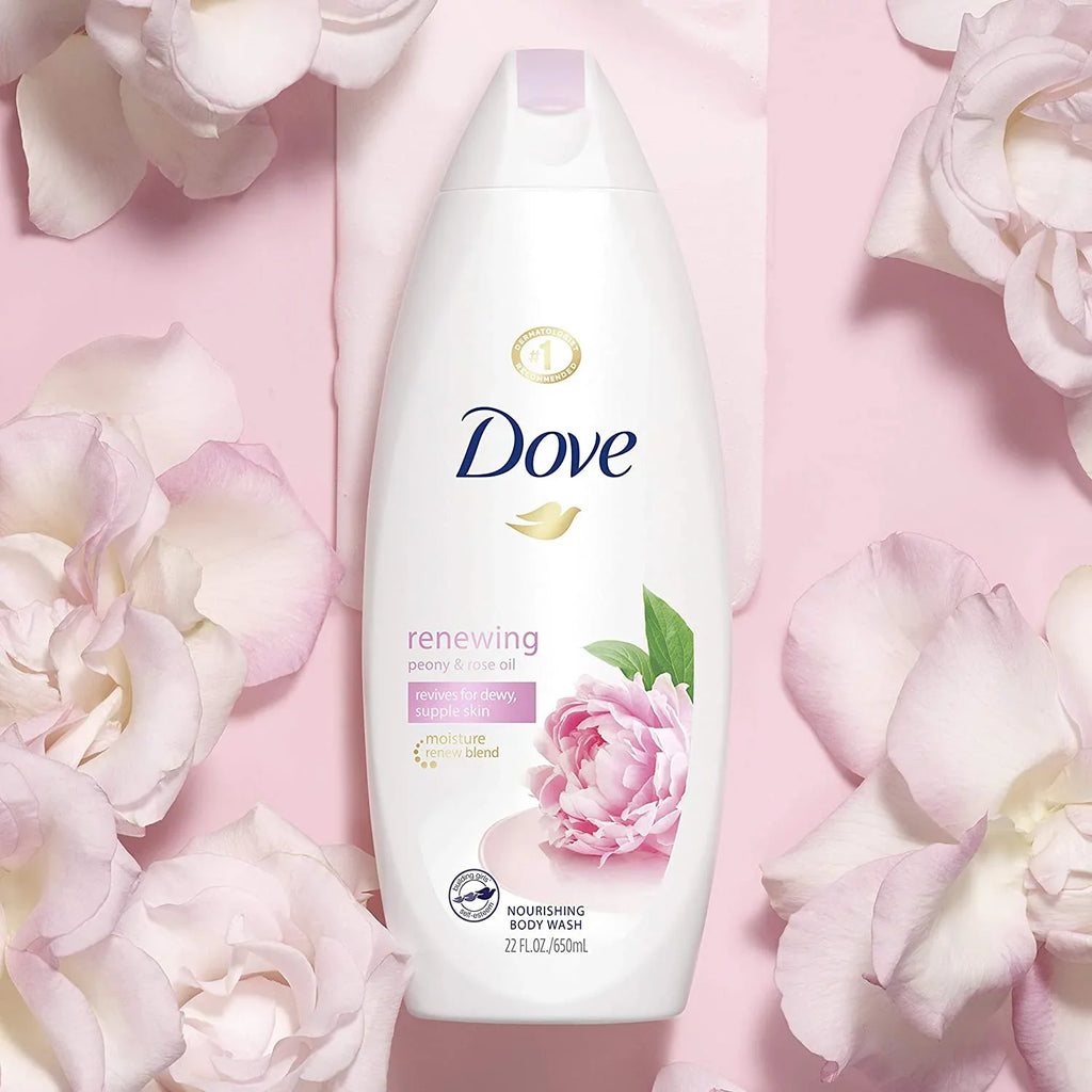 Pampering oz, Body 22 Purely Sweet and Cream Peony, Dove Wash, 3 Pack