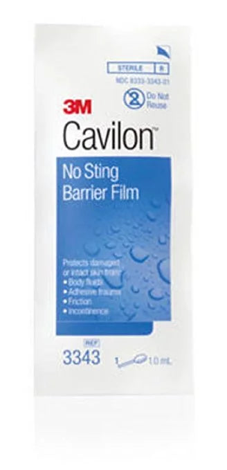 (Pack 4) Barrier Sting Film No 3343, Cavilon of 100 3M Applicators