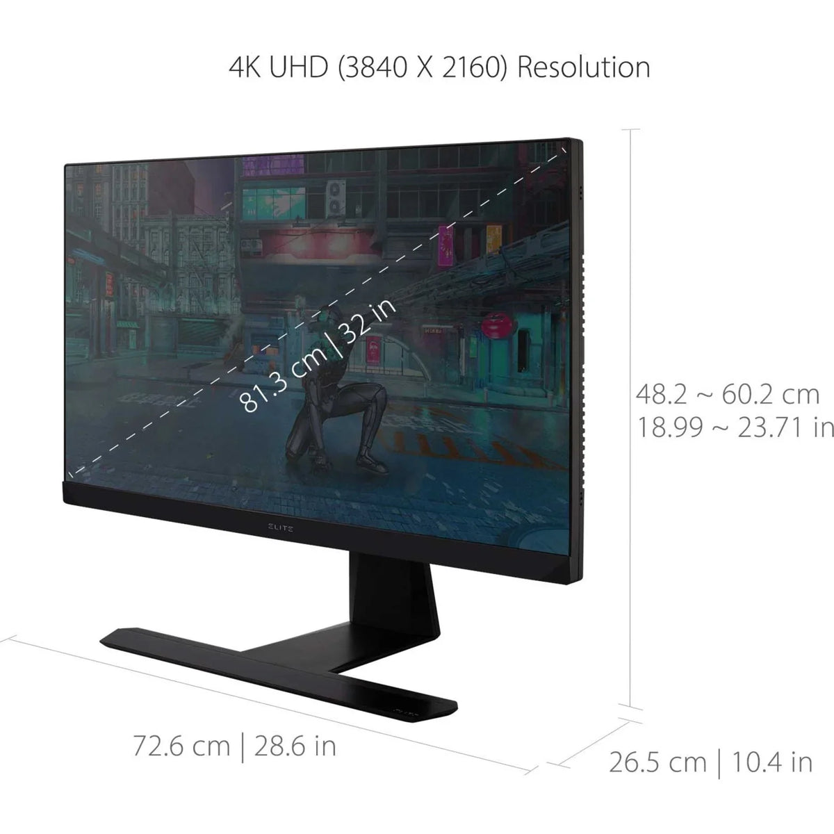 LED, Inch HDMI IPS Monitor 144Hz Advanced 32 for Nvidia 4K ELITE Ergonomics, Mini Gaming and Esports DP XG321UG HDR1400, ViewSonic with Reflex, G-Sync,