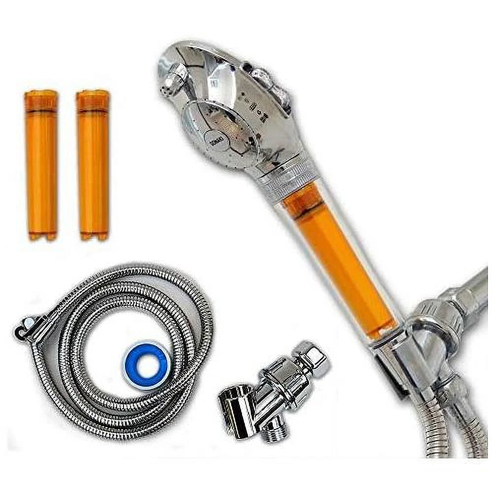 pressure chlorine shower chloramines low removes filters - 2 - with high filter - 99.9% included to head flow up of and shower by water