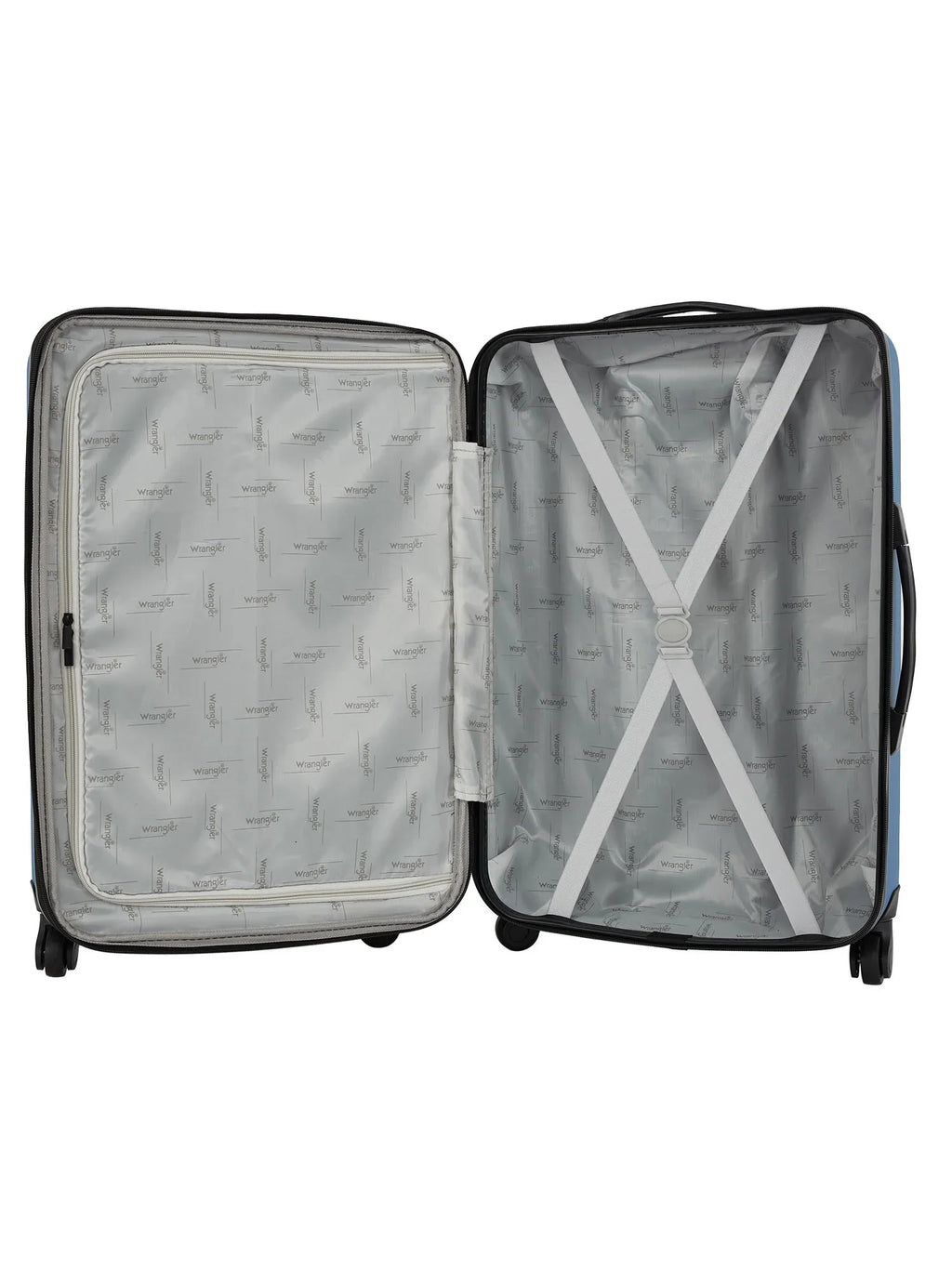 Upright Set, 3pc. Rolling Vallarta Expandable Travel Blue Wrangler Luggage