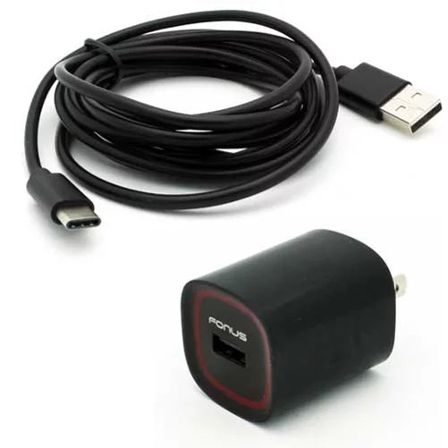 Rugged 2.4A Charger (2022) for Clip G7 G (2021) Force USB (2022) Droid, Case Home G6 (2020) Plus, w Revvlry Plus, Motorola Z Power Holster Pure Moto Stylus (2021) 5G Belt Cable Edge
