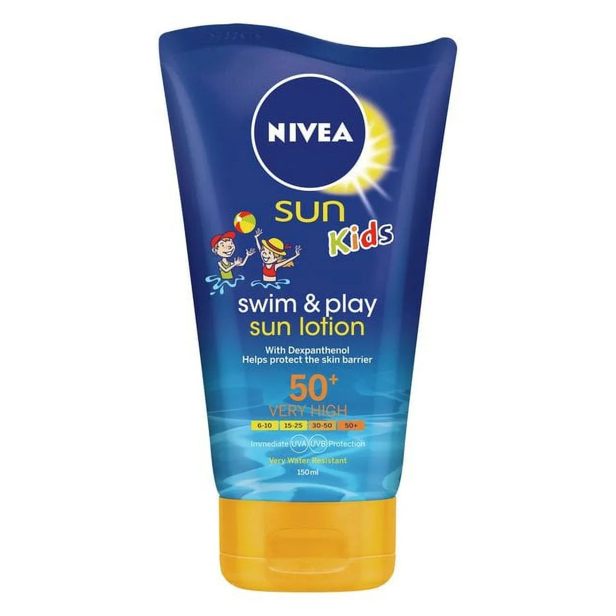 50+ NOT SPF - 2 Kids by AS A American European - Sun 150ml from & Swim Play North PACK Sentogo Nivea Version Imported - SOLD Variety United Kingdom
