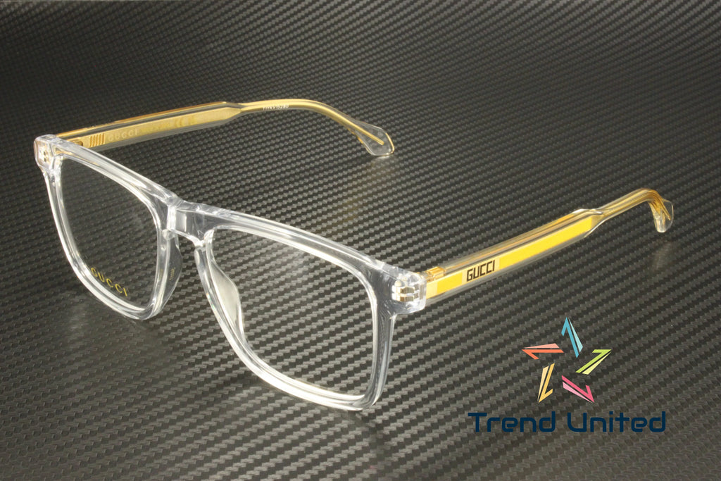 Eyeglasses 005 GG0561ON Squared GUCCI Crystal Rectangular Demo mm Lens 54 Men's