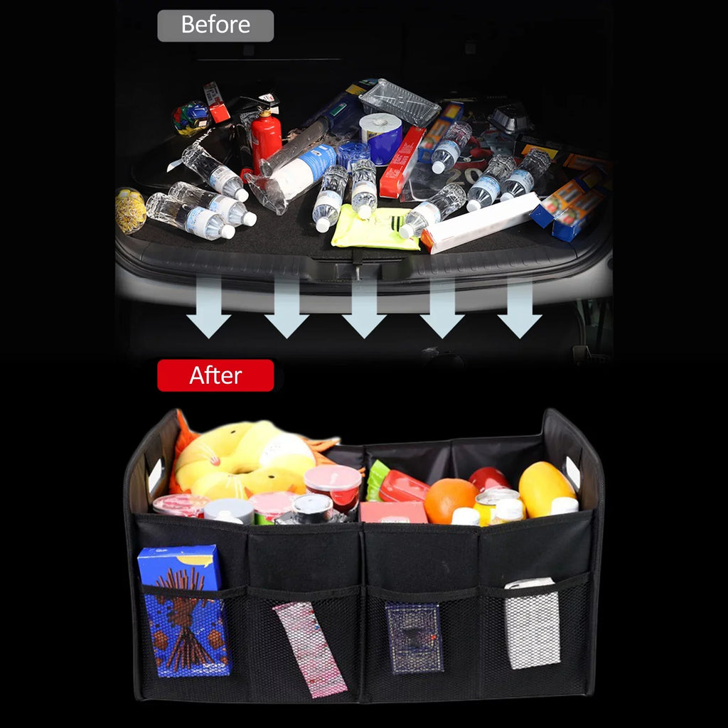 Automotive Car Organizer Folding Car Storage moobody Organizer Oxford Cloth 55L Cargo Box Trunk Car Trunk Box Storage