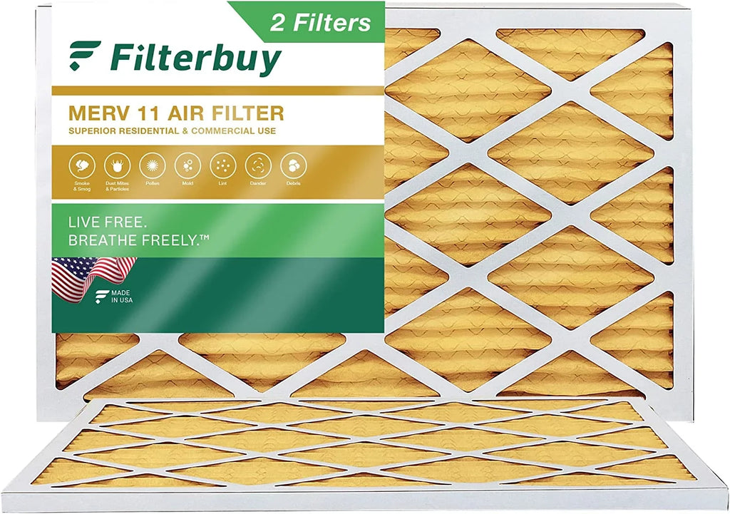 13x21.5x1 (2-Pack) HVAC Filters Furnace 11 AC Filterbuy Pleated MERV Air