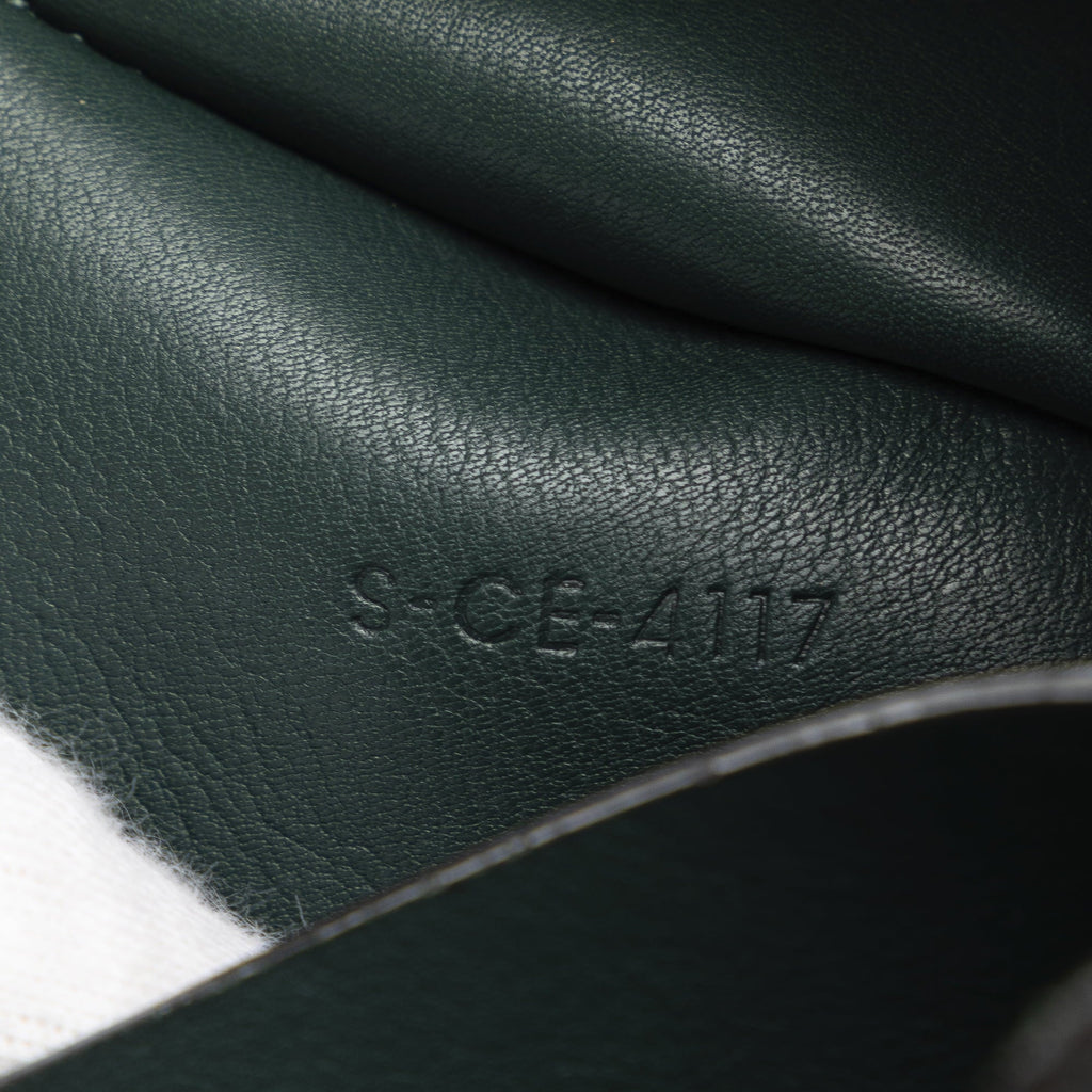 Bag Green (Good) DrawstringBag Pre-Owned Bucket Unisex Calf Bag Big Leather Authenticated Celine Bucket