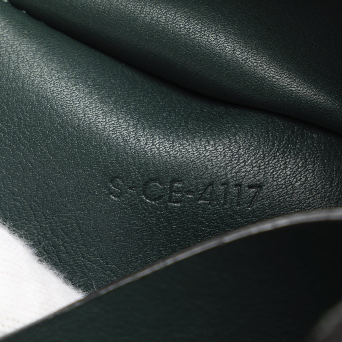 Bag Green (Good) DrawstringBag Pre-Owned Bucket Unisex Calf Bag Big Leather Authenticated Celine Bucket