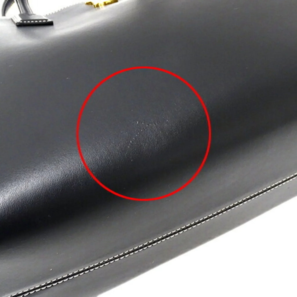 (Good) leather bag Burberry shoulder ladies tote BURBERRY 8052726 Pre-Owned black