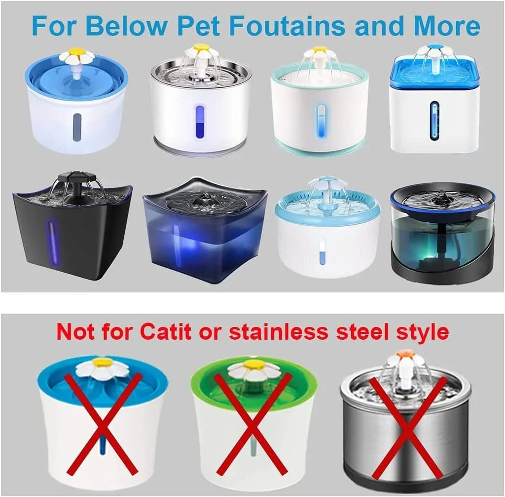 Water Filter Dispensers,Ion Activated Filters Pet Most Filter Carbon Water Replacement Exchange Fountain Cat Fountain Cat 9Pack,BYEWIRE Dog Replacement Water Resin for and