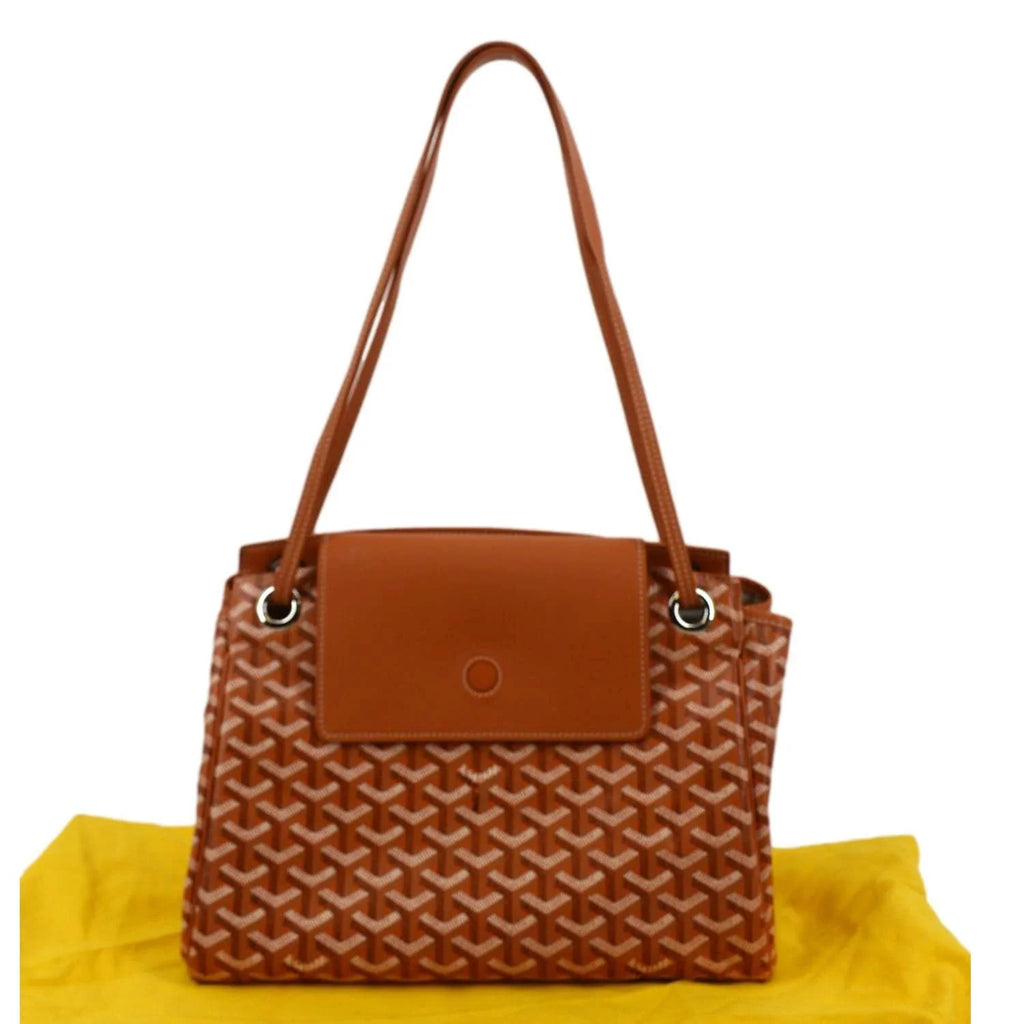 Bag GOYARD Canvas Rouette Orange Shoulder Soft Pre-owned