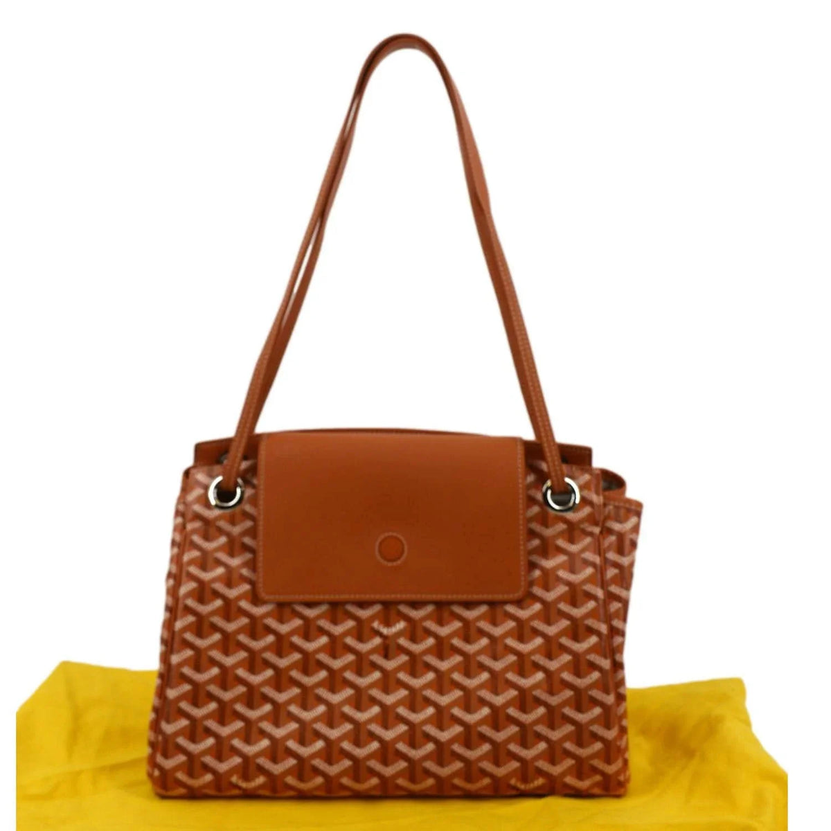 Bag GOYARD Canvas Rouette Orange Shoulder Soft Pre-owned