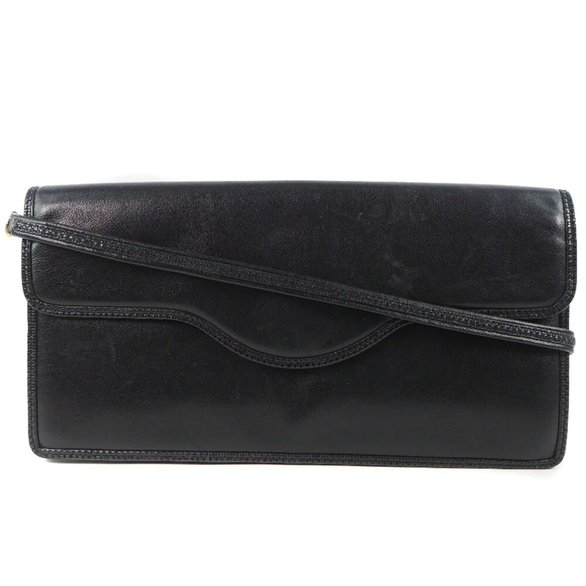 Bag Women's Barry Leather Pre-Owned Black Shoulder Chain (Fair) Bally