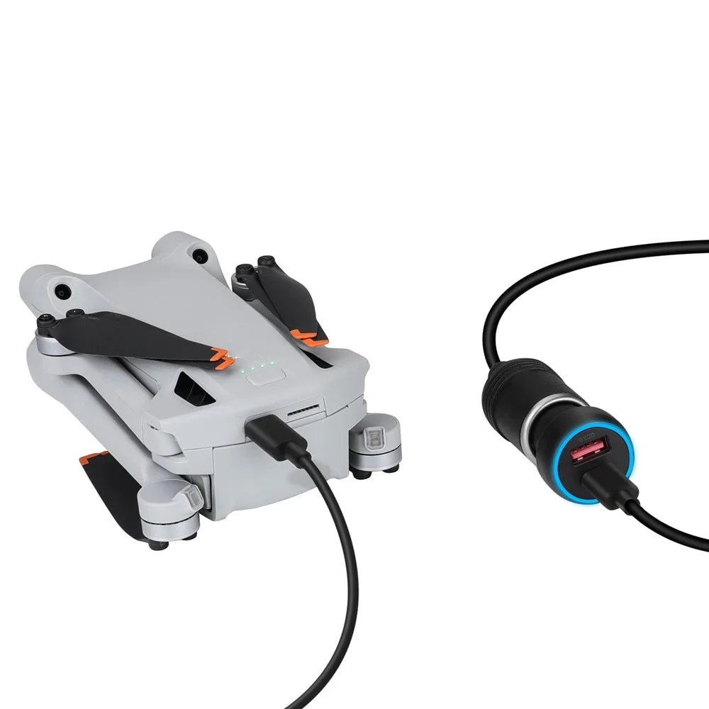 PD Mini Charger Adapter Charging USB-C Super Pro DJI Car 2/Mini 3 Fast QC3.0 for