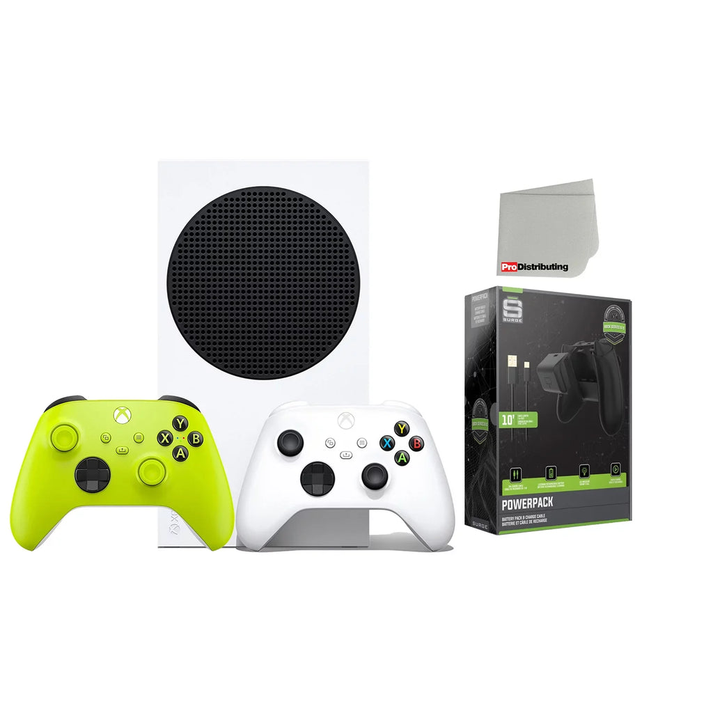 S Microfiber Volt 512GB with Digital Console Battery/Charge Cable Series - Cloth Extra Powerpack Xbox with Cleaning Controller Bundle Wireless Electric Microsoft -