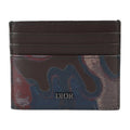 2ESCH135UCN New) Camouflage Leather Case (Like Series Marron Business Card Pre-Owned Holder Dior Christian Calf Dior Brown Pattern Multicolor