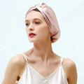 Head Mulberry Cap on Sleeping Silk Hair Night Natural with for (1Pc, Silk 100% Elastic Women Caps Care, 22 PINK) Stay