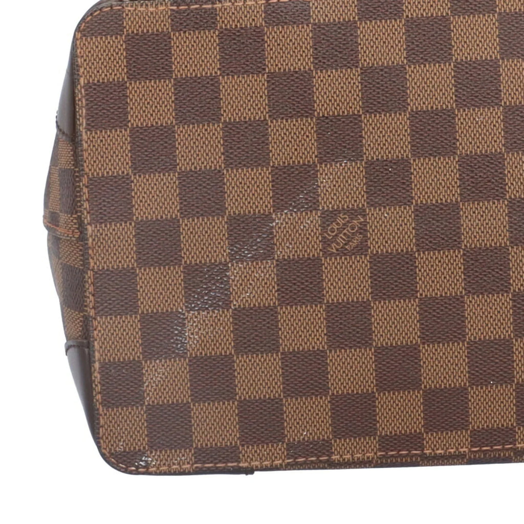 VUITTON Louis BRB03130000004147 Pre-Owned Shoulder N51204 LOUIS Damier MM (Good) Hampstead Women's Bag Vuitton Canvas Brown