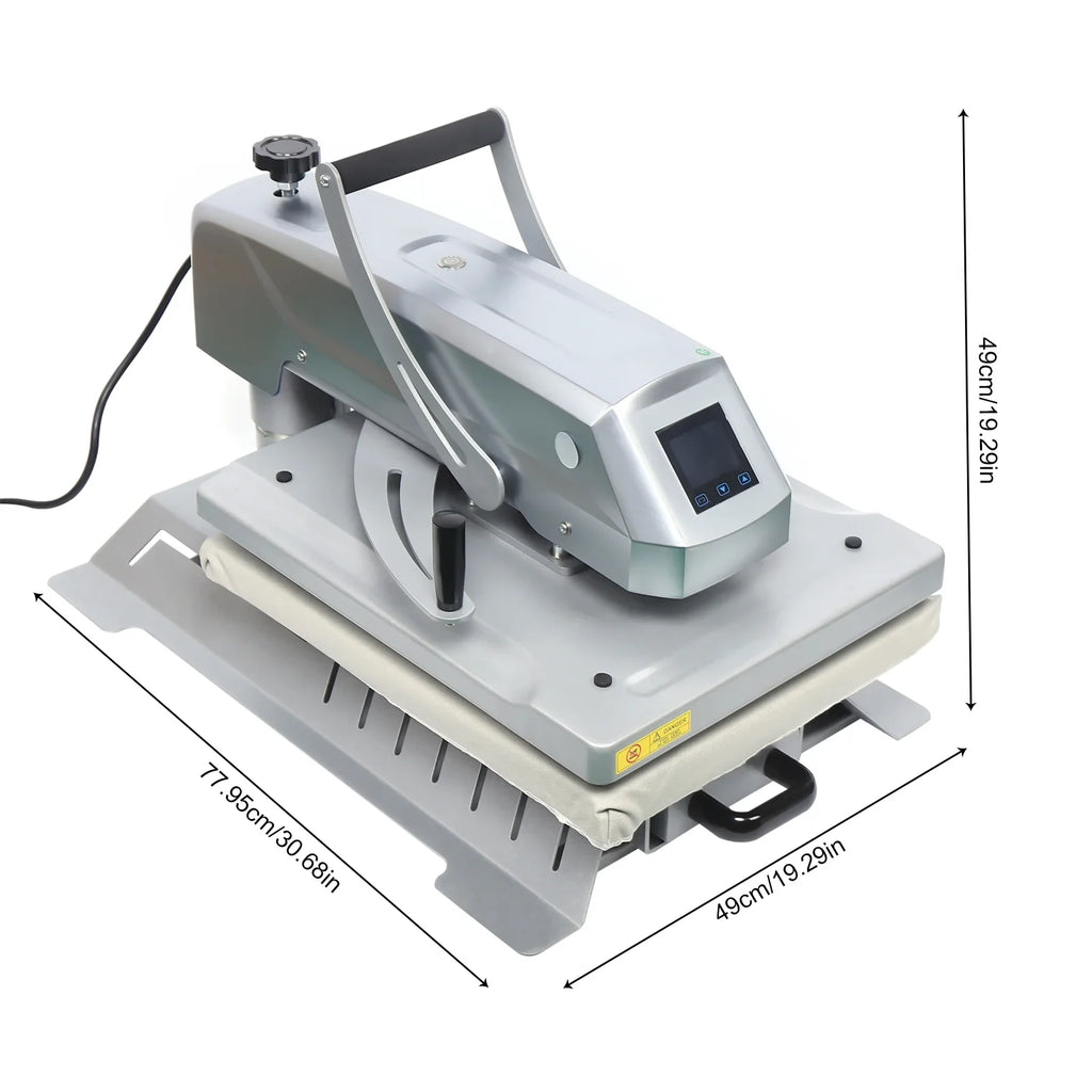 1 Inch 1600W Press 16x20 Combo Aiqidi 3 Transfer T-Shirt Machine Heat in Machine Away Swing Machine Clothing Transfer Heat Printing Sublimation