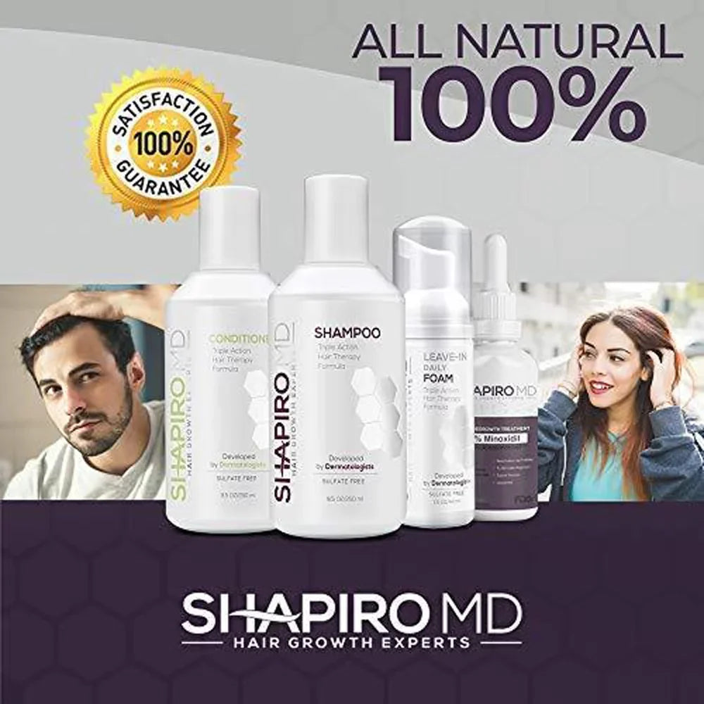 Thinning 8 Month) Shapiro Hair DHT ounce Shampoo, MD for Vegan Formula Hair, Loss (1 Fighting