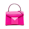Satchel Unisex Pre-Owned Stud Pink Valentino One Authenticated Mini Leather (Good) Calf