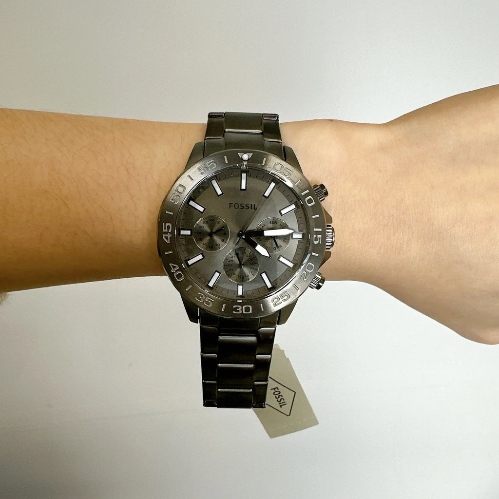 Fossil Watch Bannon Smoke Steel Stainless BQ2491 Multifunction