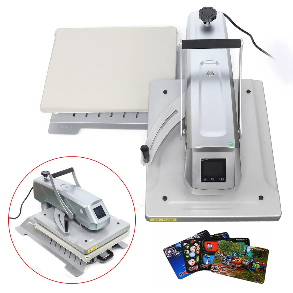 1 Inch 1600W Press 16x20 Combo Aiqidi 3 Transfer T-Shirt Machine Heat in Machine Away Swing Machine Clothing Transfer Heat Printing Sublimation