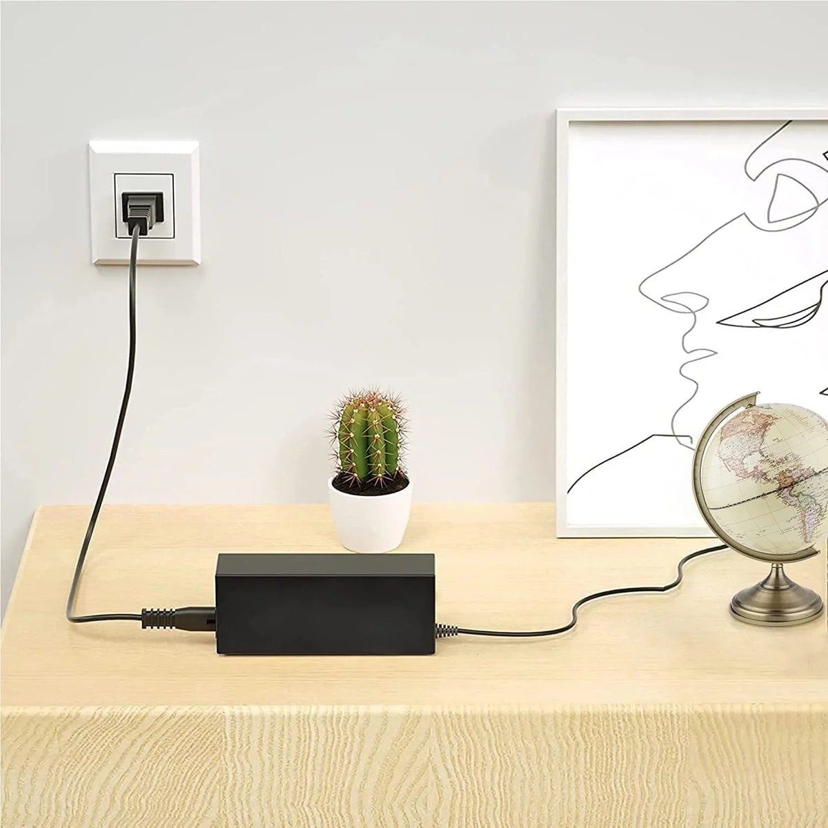 Compatible LCD LED Cable HD DC with Guy-Tech Charger Samsung / S32F351FUU Adapter 351 Series LS32F351FUUXEN Supply Cord 32" S32F351 Full PS Monitor AC SF351 Power