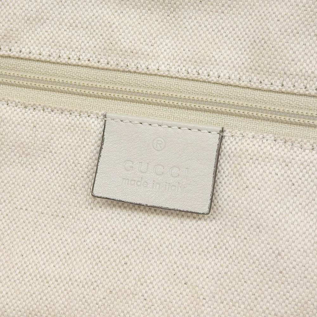 bag Pre-Owned leather canvas GUCCI (Good) Gucci handbag tote 223974 506631 beige GG