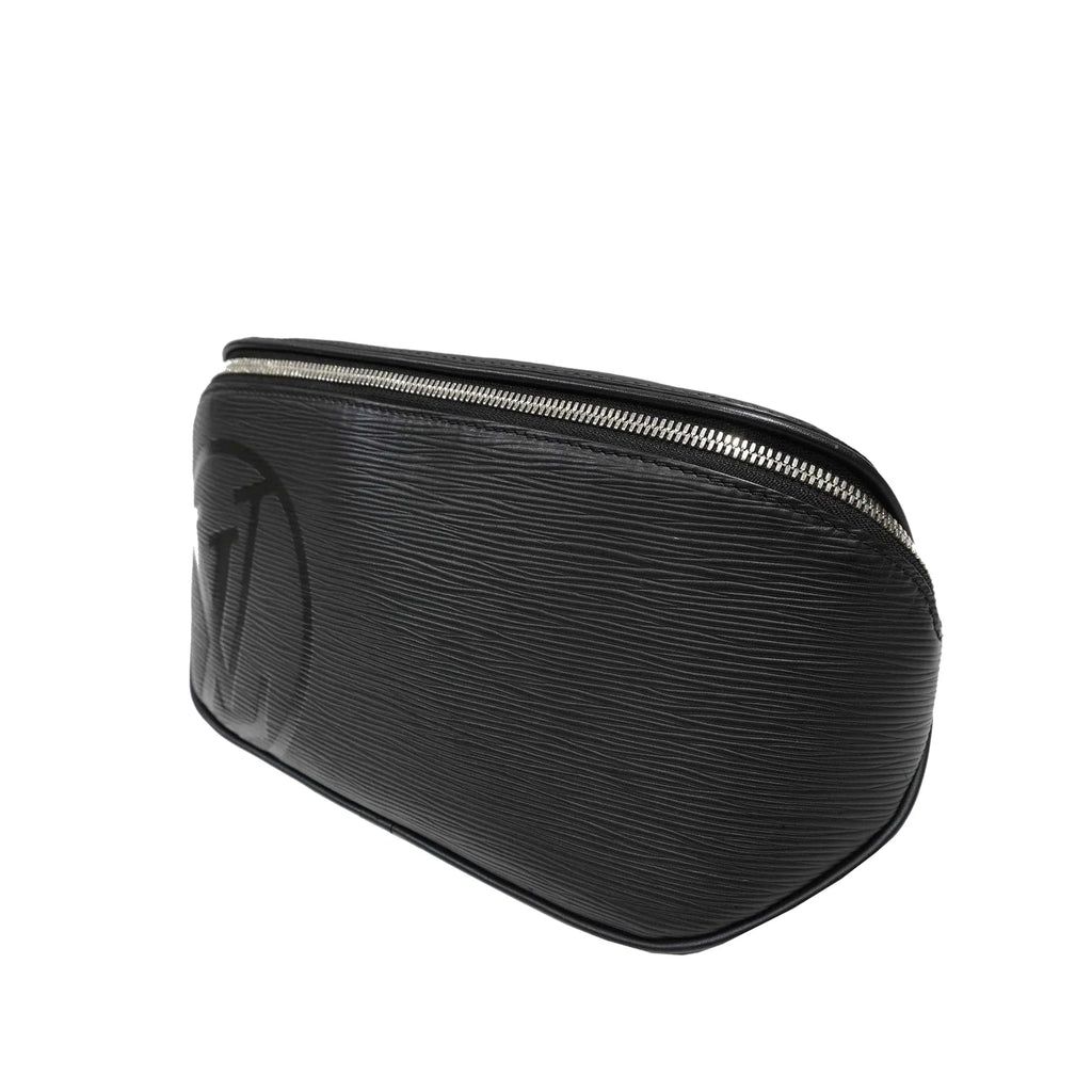 Louis Black Vuitton Initials Authenticated Belt Bag Epi Pre-Owned Leather Unisex (Good)