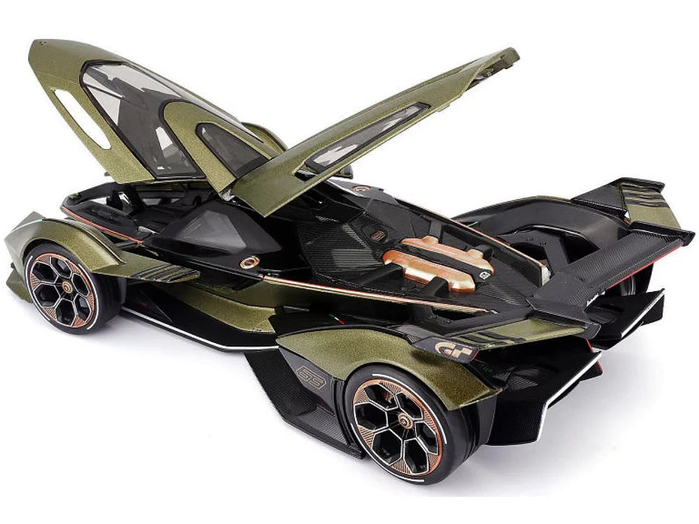 1/18 Turismo Metallic Model Diecast Maisto Car Gran Green Matt Lamborghini Vision by V12