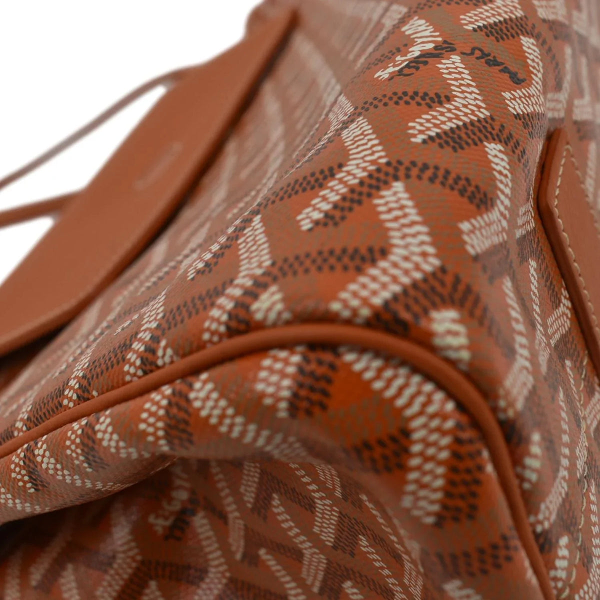 Bag GOYARD Canvas Rouette Orange Shoulder Soft Pre-owned