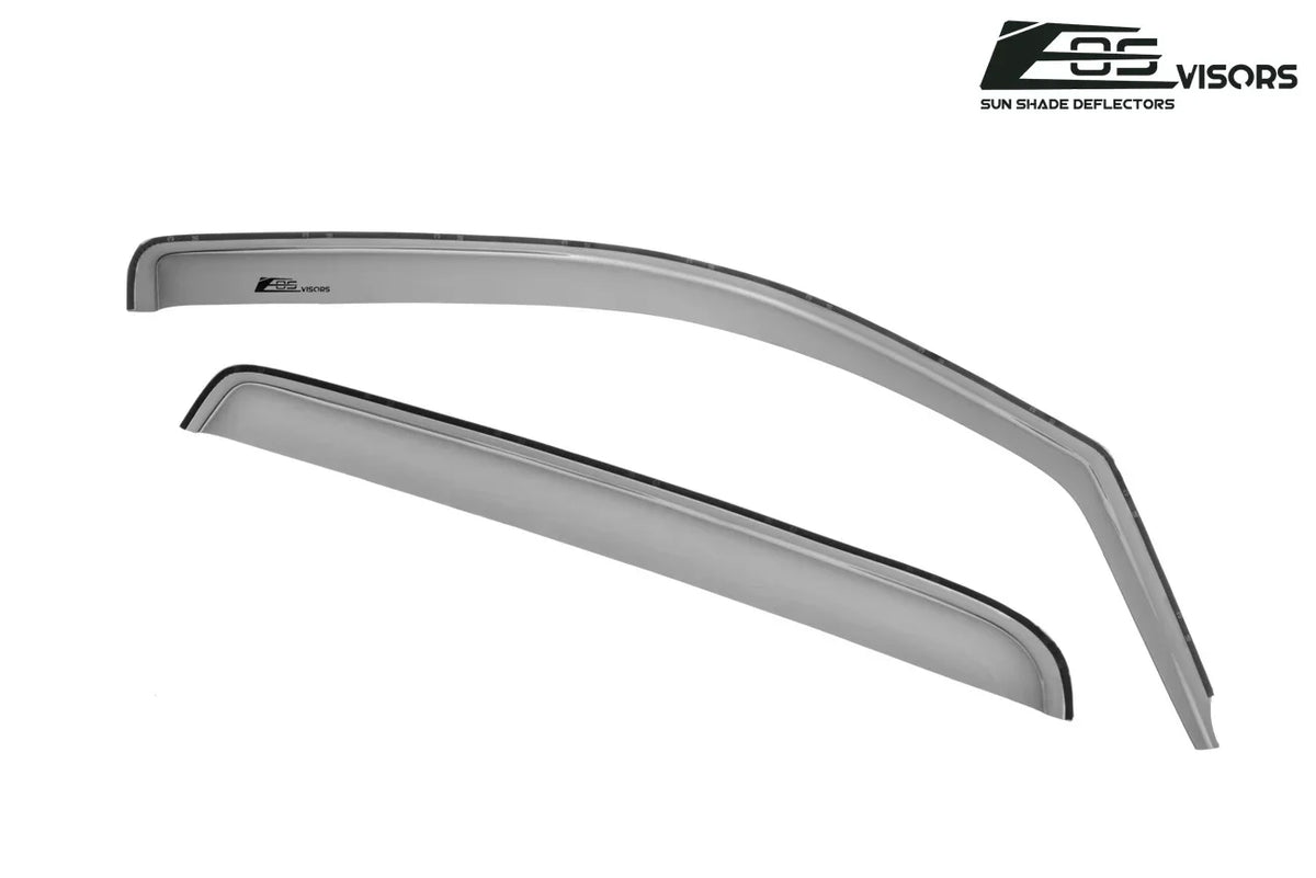 Fits Online Extreme Vents 2014-2018 TINTED ALL | EOS Style Side SMOKE Chevrolet Guards Silverado Models Cab Window Deflectors Store IN-CHANNEL 1500 Rain Visors Crew