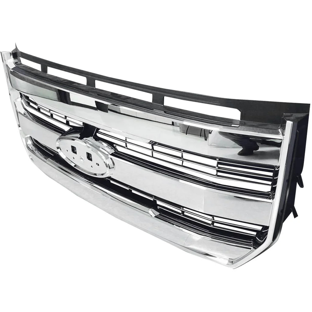 Front W/o camera For Radiator 15-17 Grille Chrome Bumper F-150 FL348200PBS Teledu