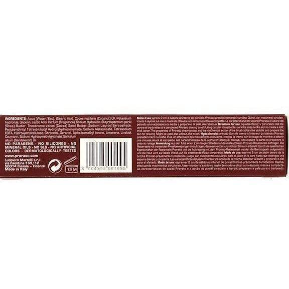 in Sapone Pack Coarse Beard Butter 150ml RED Proraso Shaving - tube Da Sandalwood 3 Shea Cream for Barba Soap