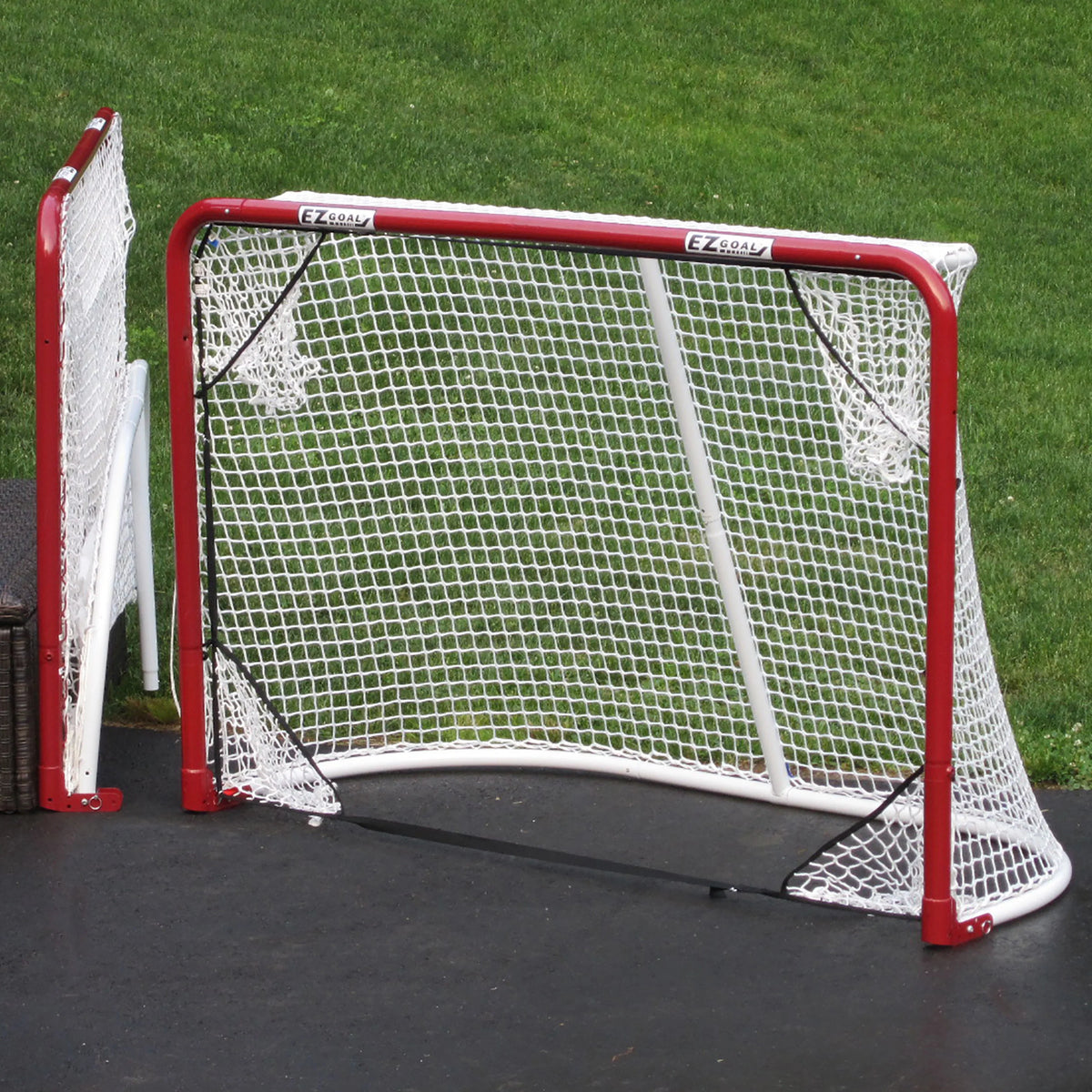 EZgoal Goal x Monster 6' Folding Nets, 4' w target by 2" Hockey