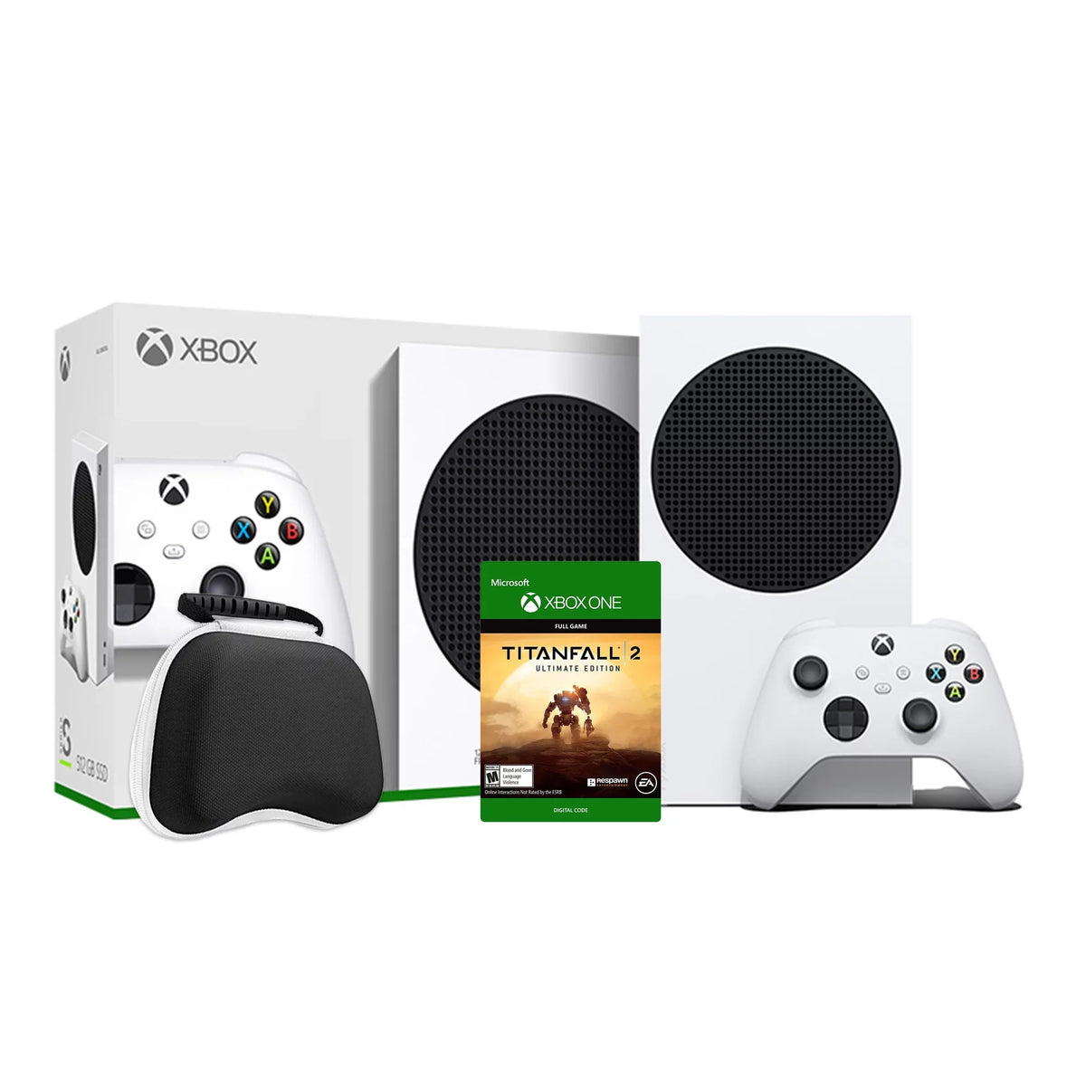 Full New Game Wireless with Case Titanfall SSD 512GB 2020 Xbox White 2 Black Digital Protective All Console Controller Console Xbox and - Controller and