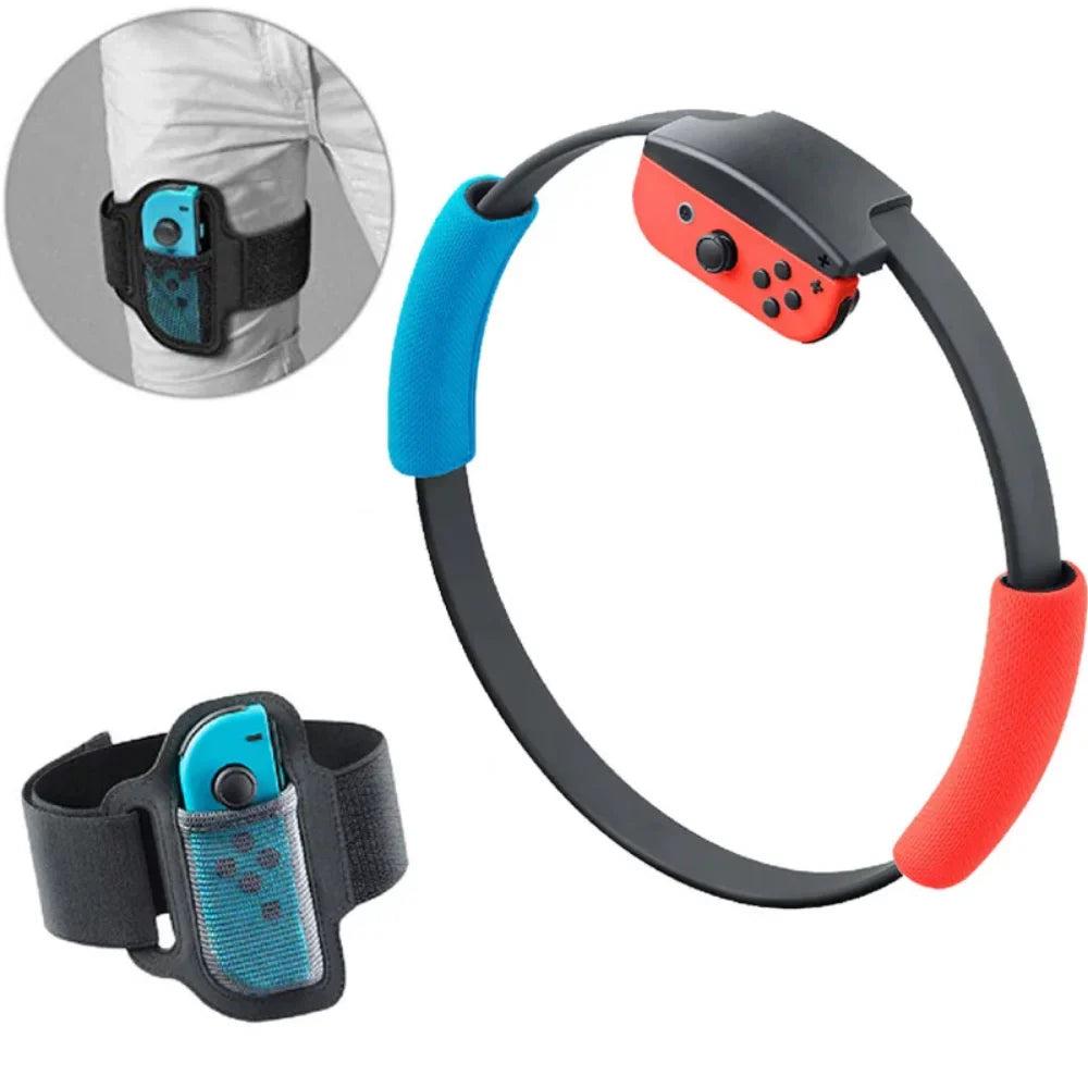 Switch Ring Yoga Somatosensory Set Fitness For Strap For Grips Nintend Ring Game Adjustable Anti-Slip Leg Sport