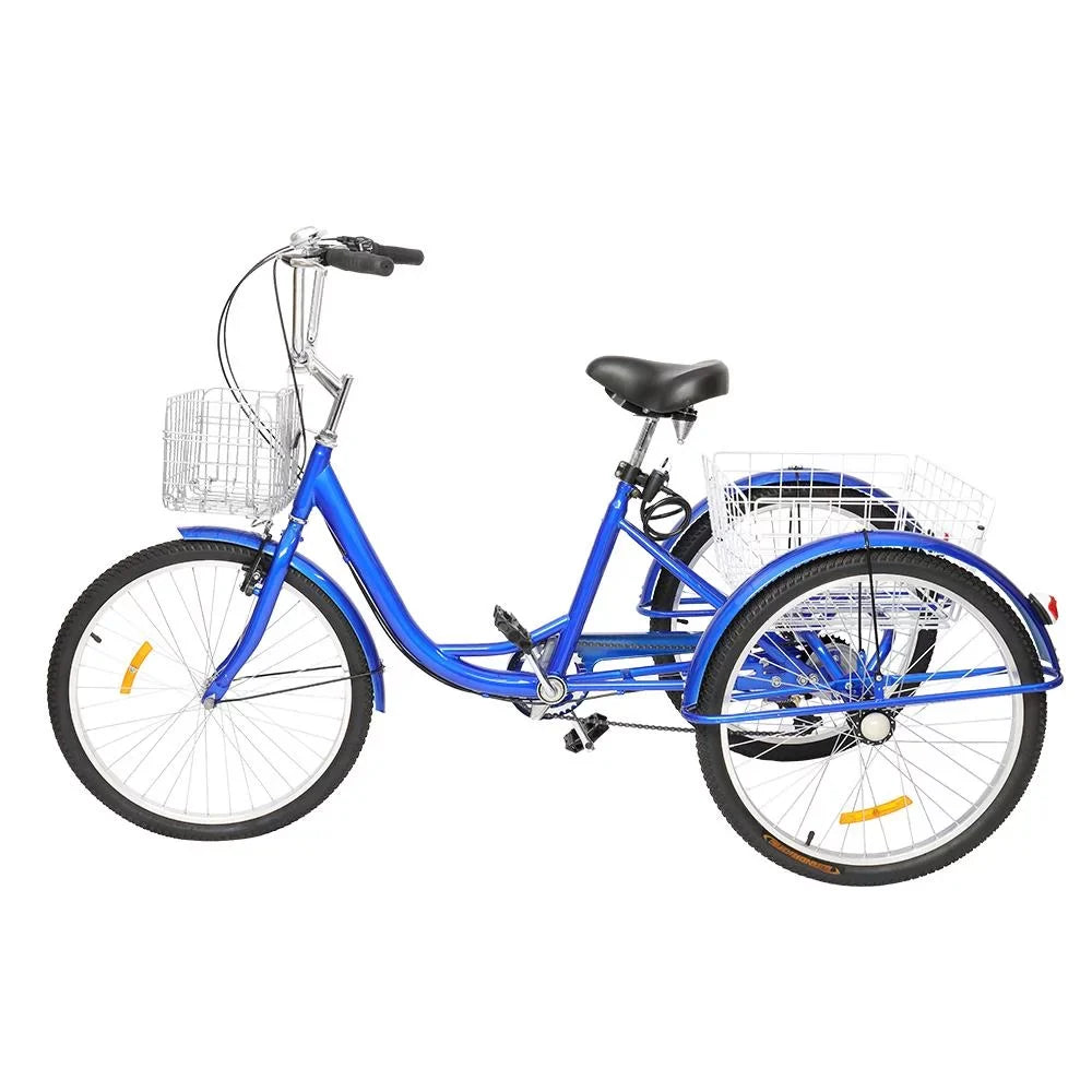 Blue SalonMore Wheel Tricycle Women's Adult 26-Inch Men's Bike,