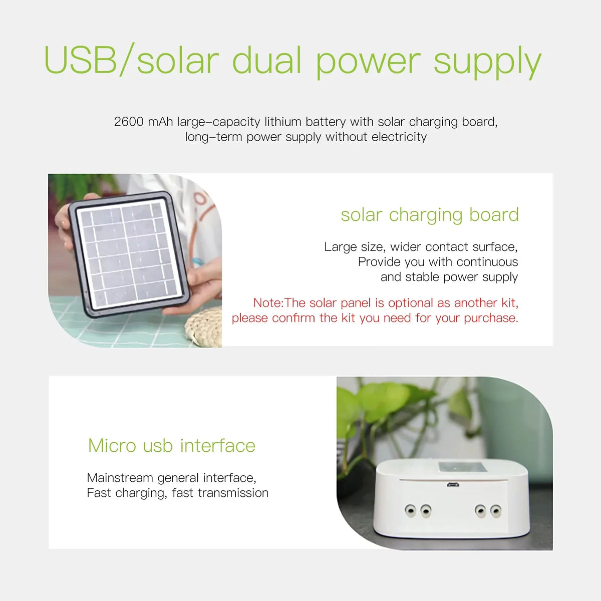 Watering Smart Programmable Watering WiFi/ Device Pump with System Battery Manual Arealer Built-in System Charging for Watering Compatible Home Voice/ Solar Dual USB Control Panel/ Automatic Time